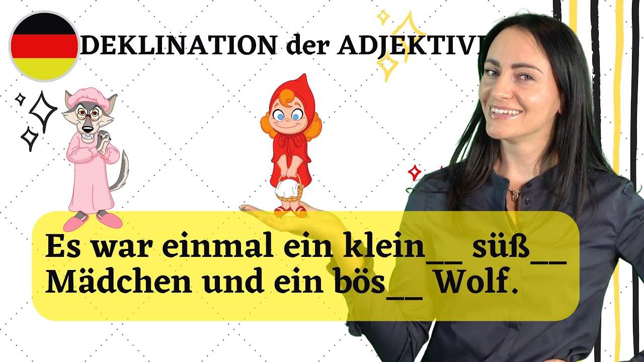 🇩🇪 Deklination der Adjektive: von A2 bis C1!