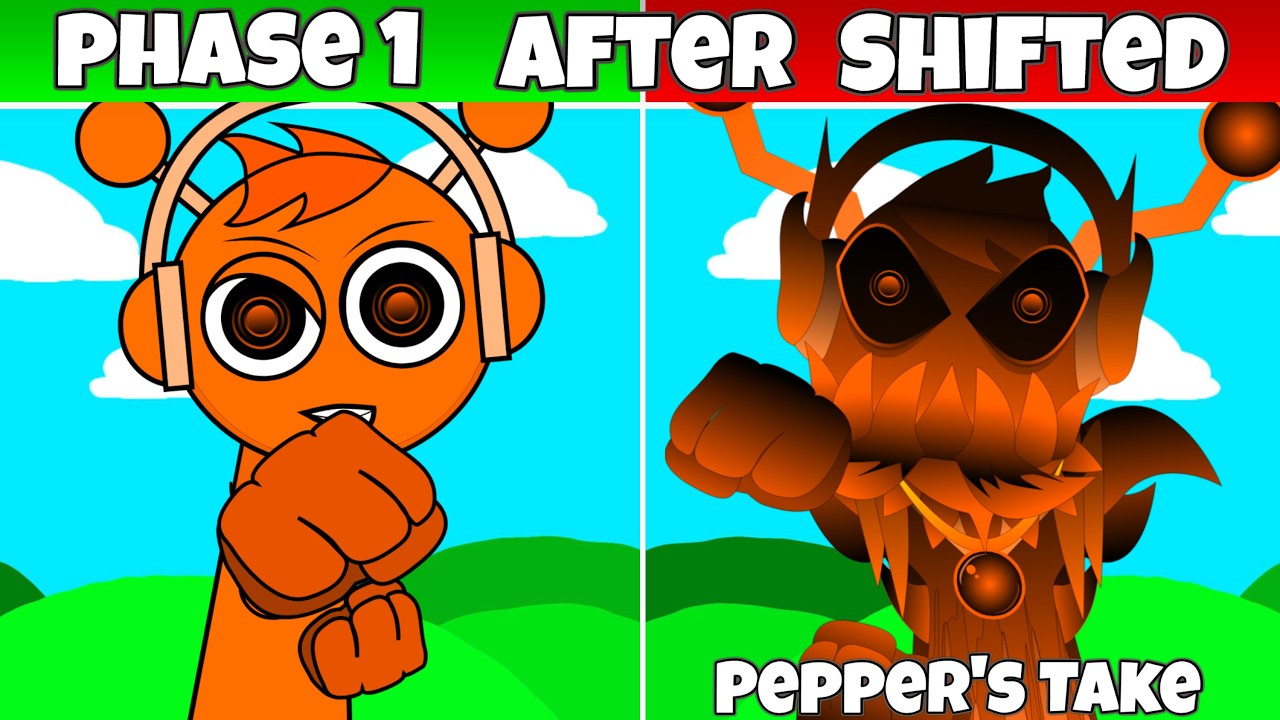 Sprunki Phase 1 Repeats After Shifted Pepper's Take Fan Mod