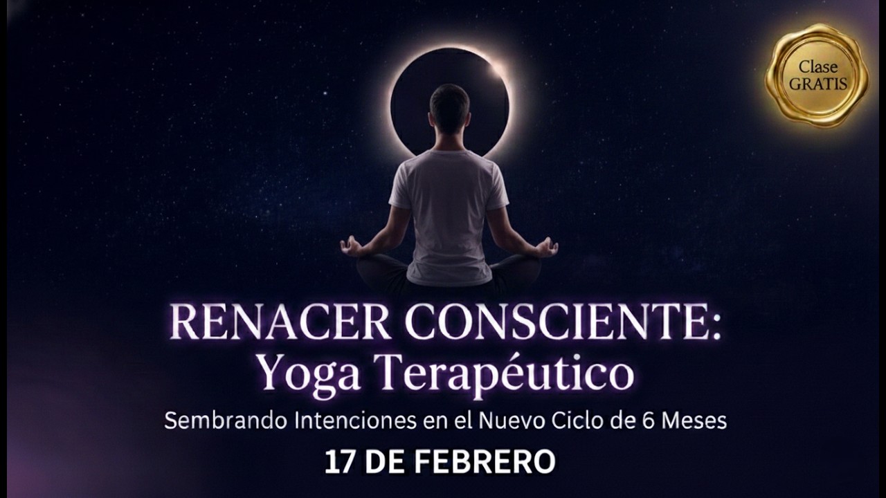 Yoga Terapéutico GRATIS: Renacer Consciente | Eclipse y Luna Nueva en Acuario 2026