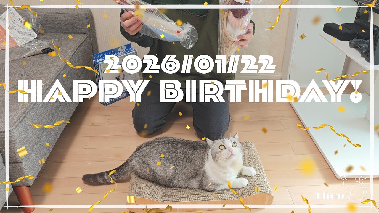 テオ5歳の誕生日！プレゼント開封します！