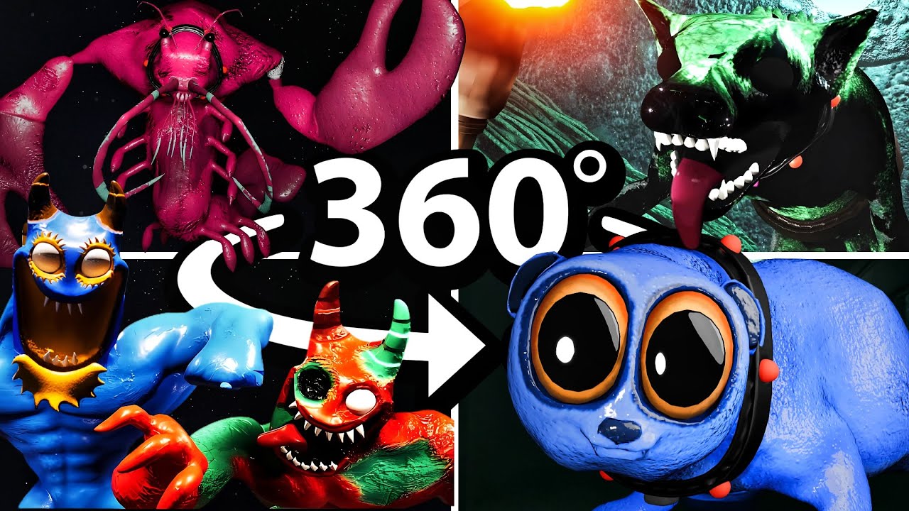 360° Garten Of BanBan 8: ALL BOSS DEATHS & JUMPSCARES in VR