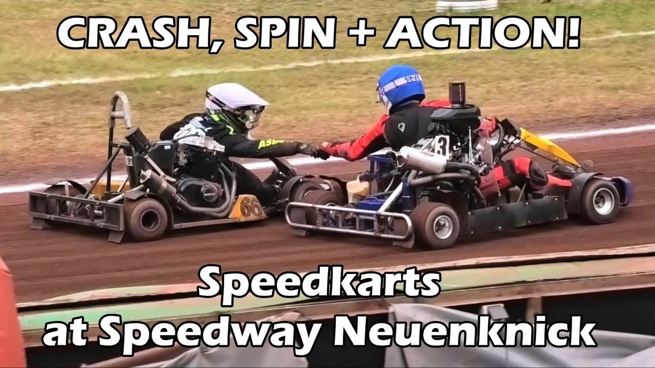 CRASH + ACTION! Speedkarts at Speedway Neuenknick (Osterrennen) 2018