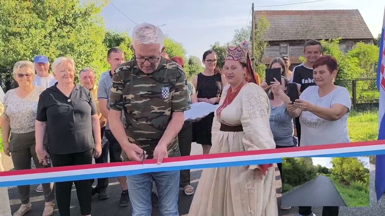 Svečano otvorenje novo asfaltirane ceste u selu Žremenu