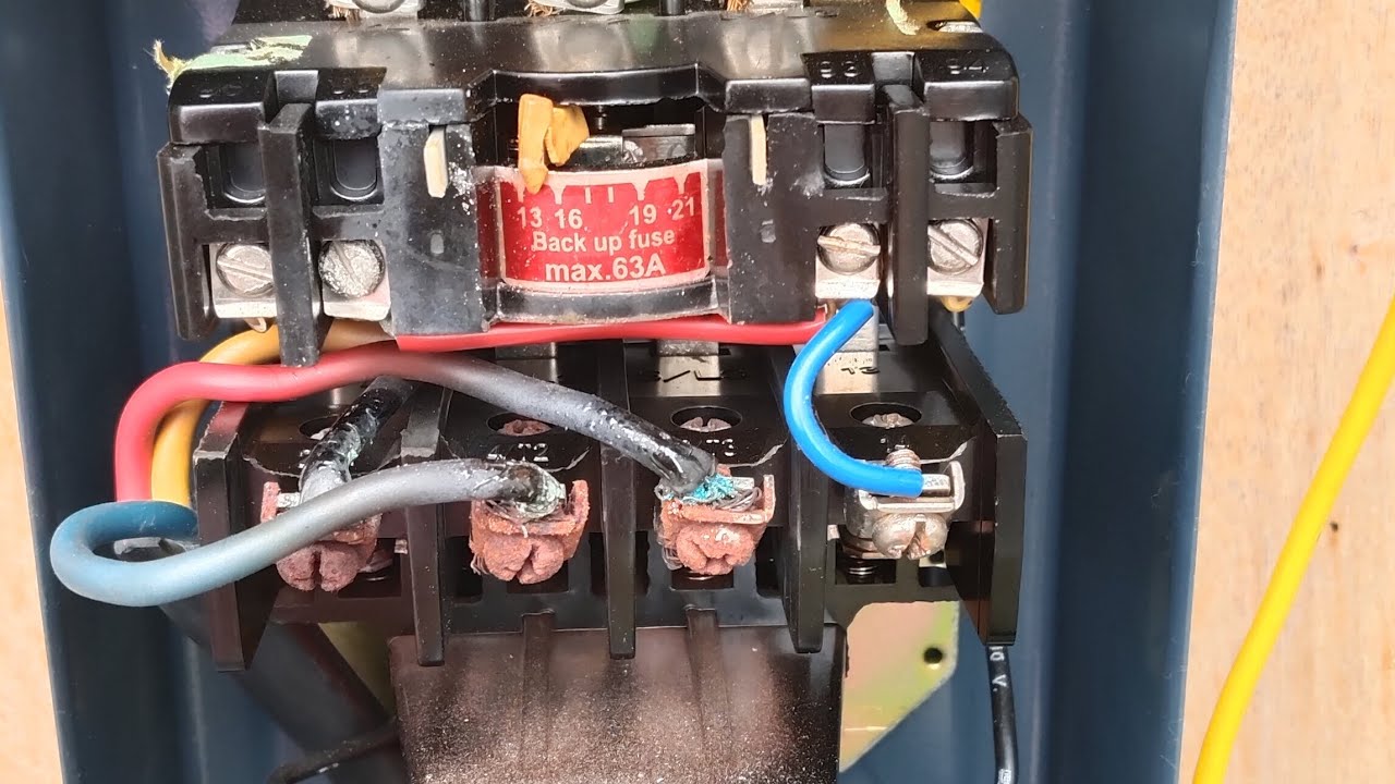 3phase motor fault #electrical #motor #tranding #solarenergysystem #pump #starter #starter
