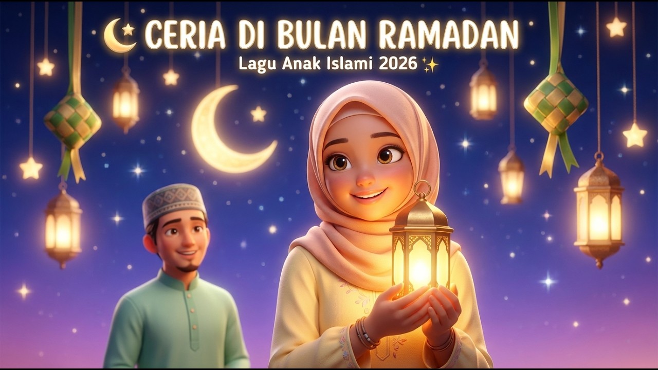 Ceria di Bulan Ramadan 🌙✨ | Lagu Anak Islami Ceria 2026 | Animasi 3D Pixar Style