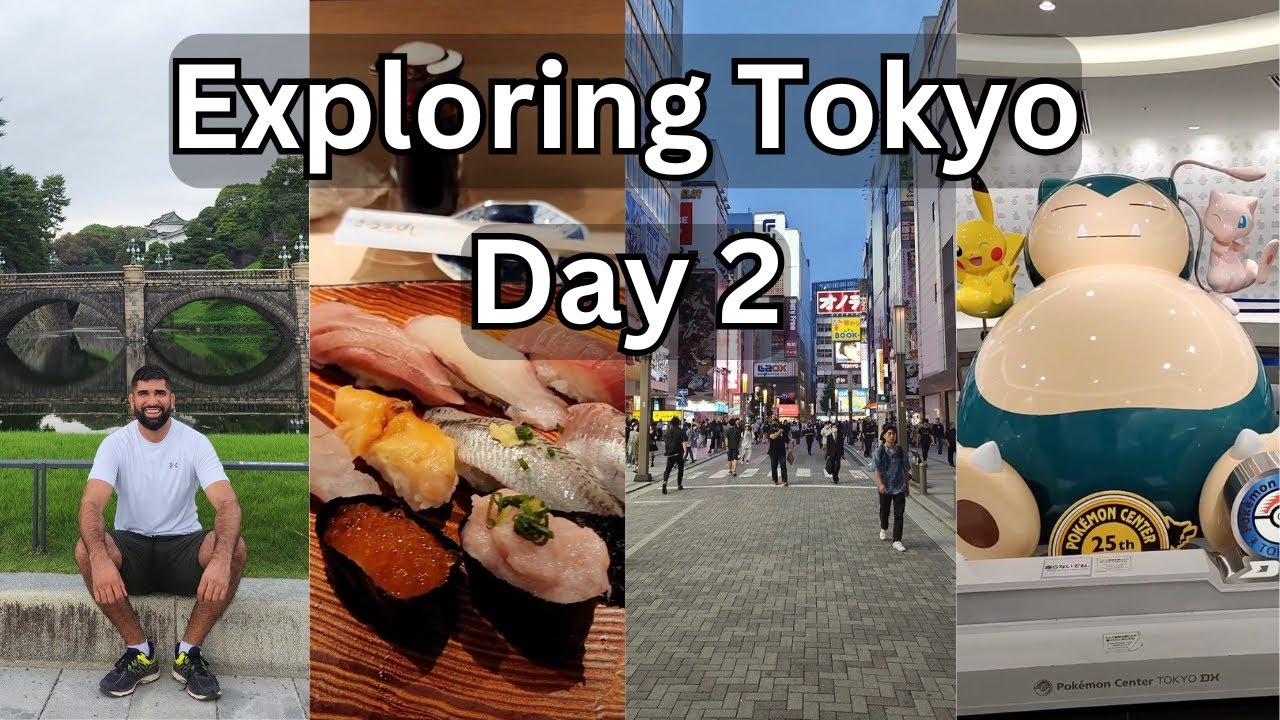 Japan Day 2 - Imperial Palace Grounds, Akihabara and Sushi!
