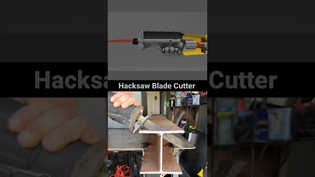 automatic power hacksaw blade cutter working mechanism #technology #automobile #technology #machine