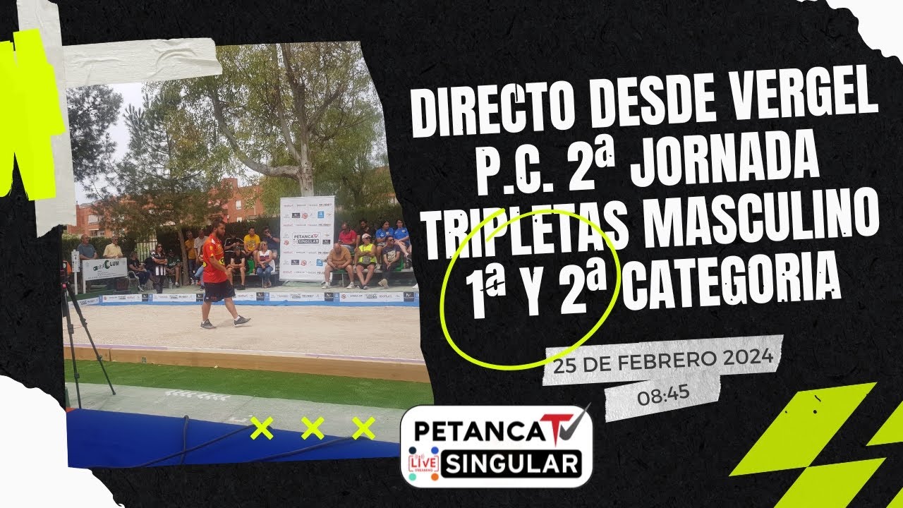 Segunda jornada del regional de tripletas masculino de 1ª y 2ª categoría.