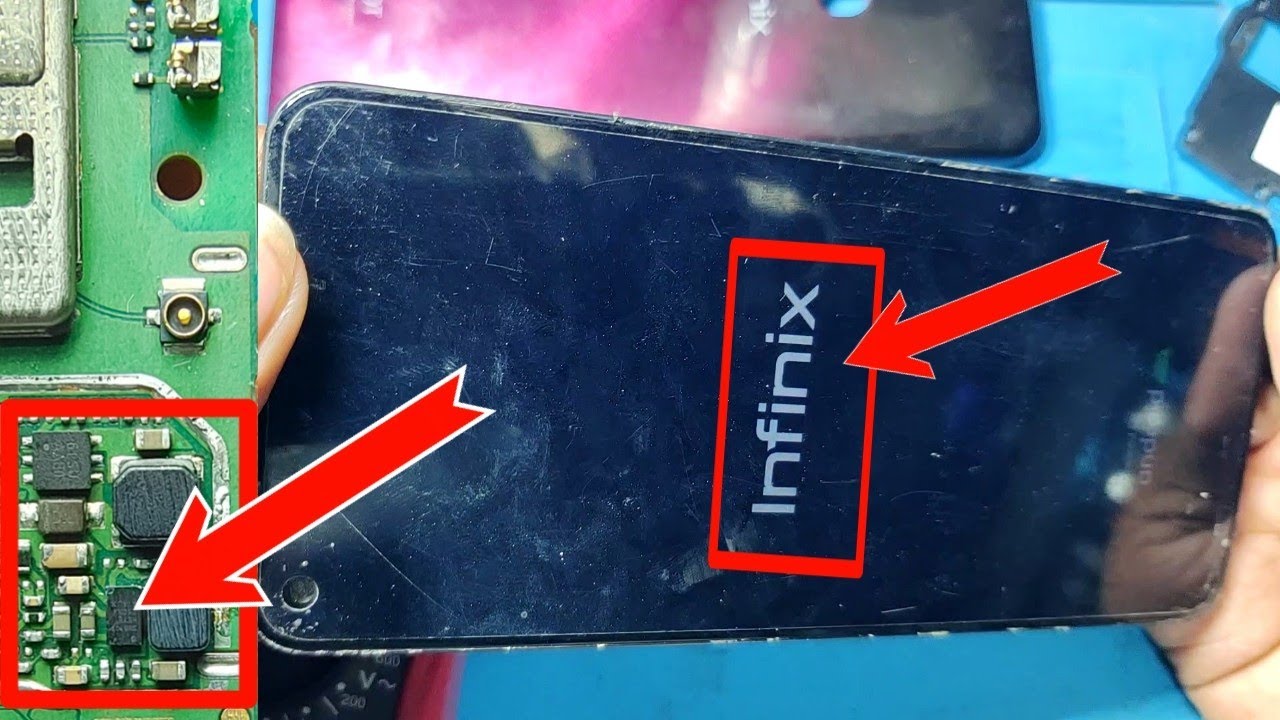 Infinix Hot 10 X682 Black Display After Water Damage Repair By Multi Repairing Lab