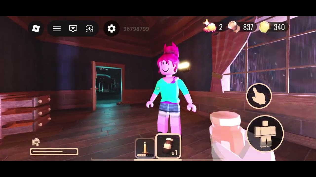 Playing doors with my sister