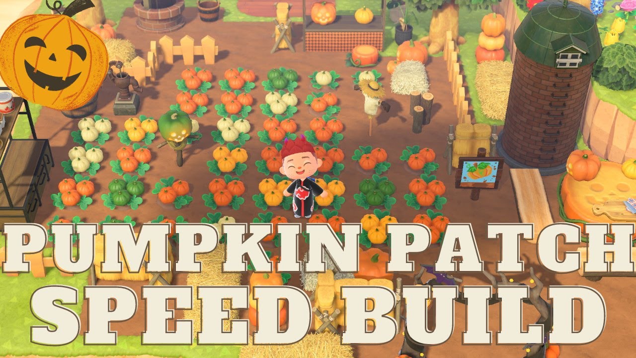 Halloween Pumpkin Patch Speed Build | Animal Crossing New Horizons Fall Update