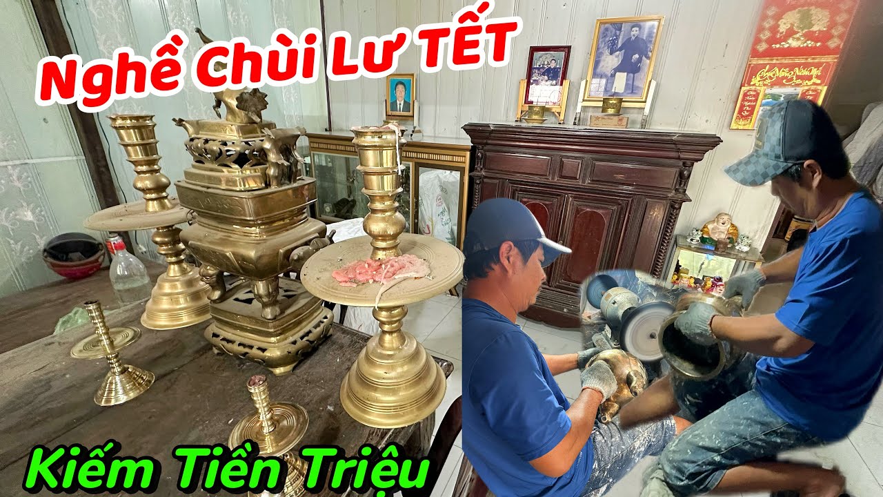 Kiếm Tiền Triệu Mỗi Ngày Nhờ Nghề Đánh LƯ Đồng Truyền Thống Dịp TẾT Nguyên Đán 2026. 
