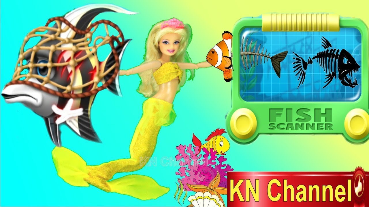 BÚP BÊ TIÊN CÁ KN Channel CÓ MÁY SIÊU ÂM CÁ CỰC HAY | GIẢI CỨU ĐÀN CÁ CON THOÁT KHỎI CON NGƯỜI