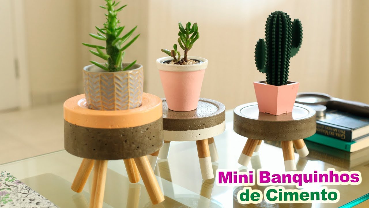 MINI BANQUINHOS DE CIMENTO