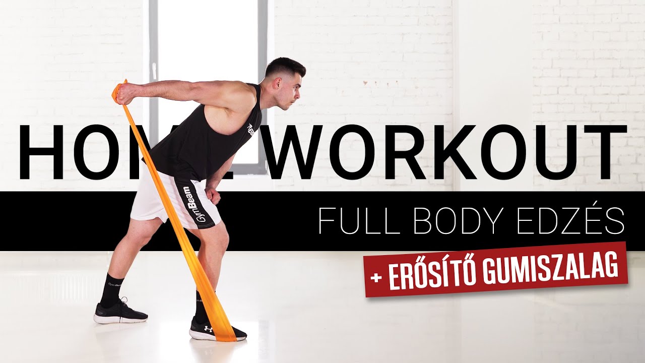 12 perces full body edzés erősítő gumiszalaggal I Home workout I GymBeam