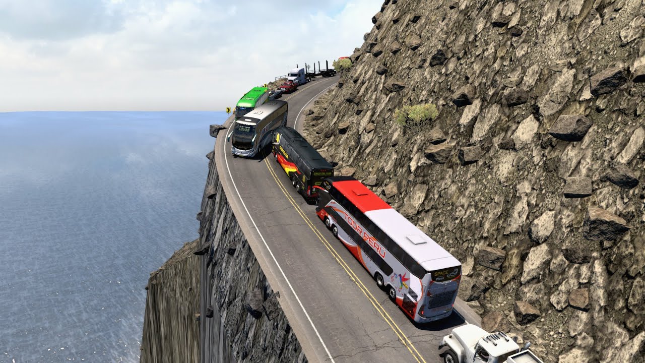 Deadly Roads | World’s Most Dangerous Roads | Bus on Dangerous Mountain Road | dangerous bus driving