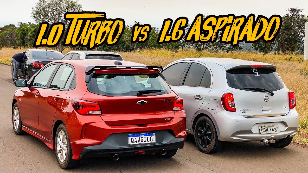 ONIX TURBO VS MARCH 1.6! MANUAL VS MANUAL, ASPIRADO LEVA?