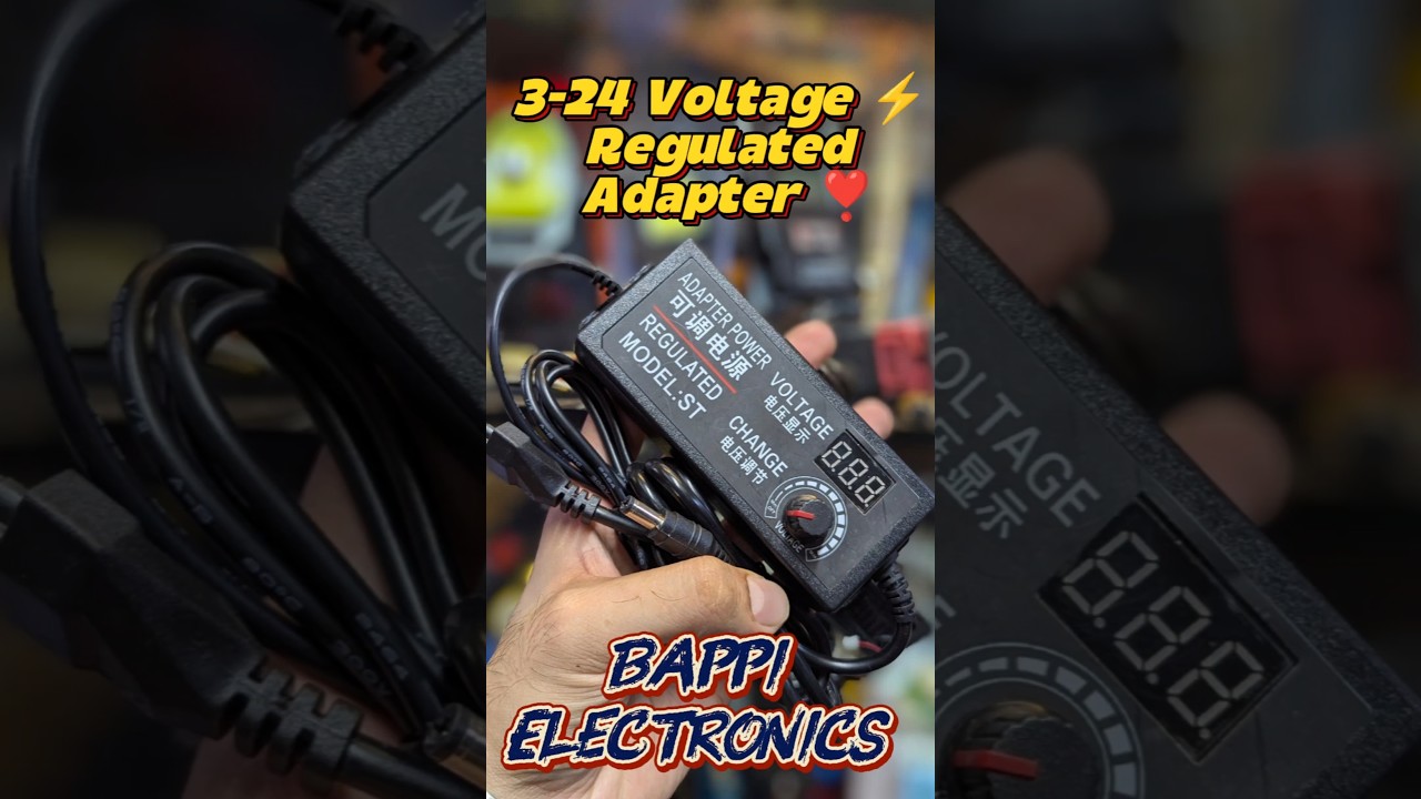 ⚡ Regulated Voltage Adapter 3-24V | Best Universal Power Supply #shorts #adapter