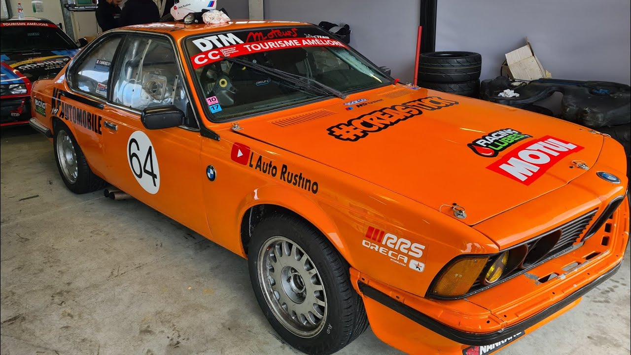 Championnat France HTCC 2021 BMW 635csi crash live Circuit Pau Arnos course 1