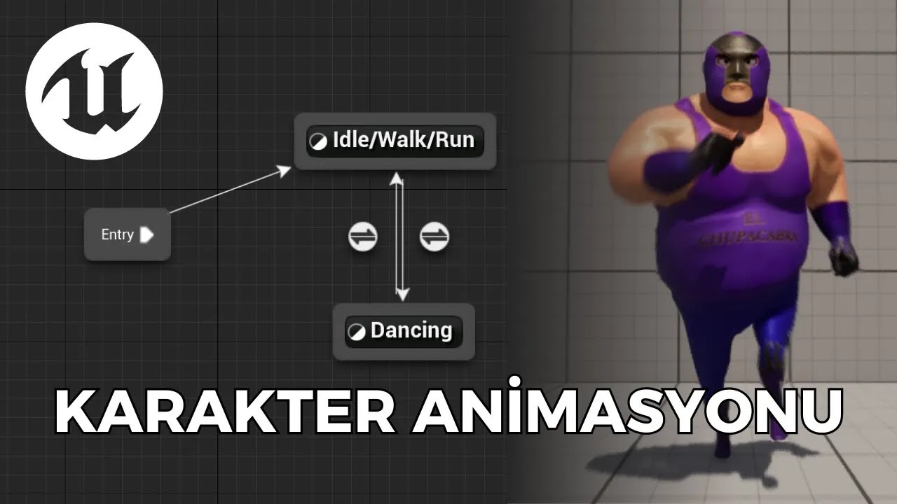 Animation Blueprint ve Blendspace ile Animasyon Ekleme (Idle/Walk/Run - Dance) | Unreal Engine 5