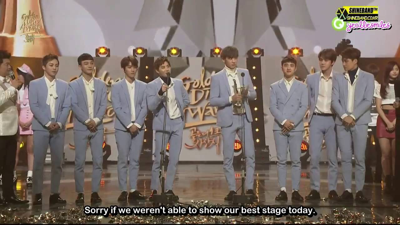 [ENG] 160121 Golden Disc Awards 2016 EXO full cut