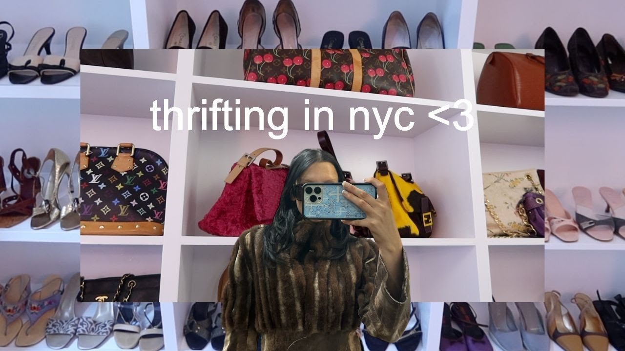 digging through vintage clothing in NYC!!! (thrift with me all over the city)