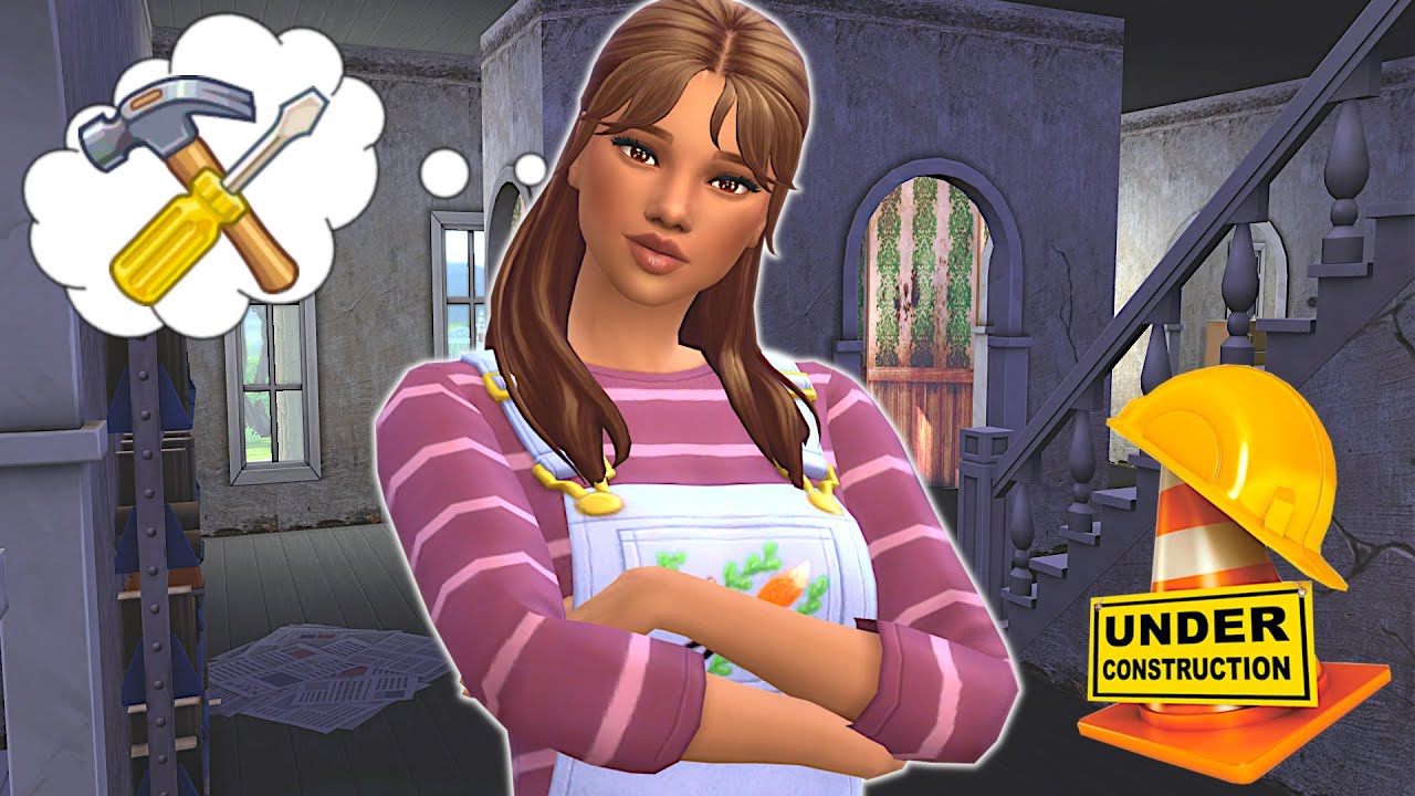 Can I turn this derelict castle into a dreamy home? // Sims 4 renovation challenge