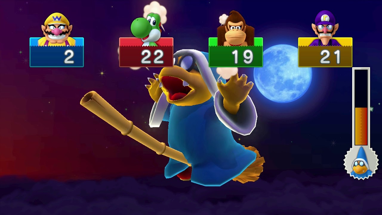 Mario Party 10 minigame: Kamek's Rocket Rampage 60fps
