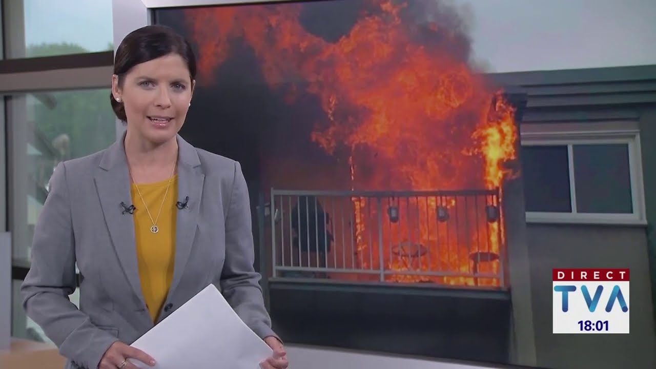 Un violent incendie ravage un logement dans Vanier &agrave; Qu&eacute;bec.