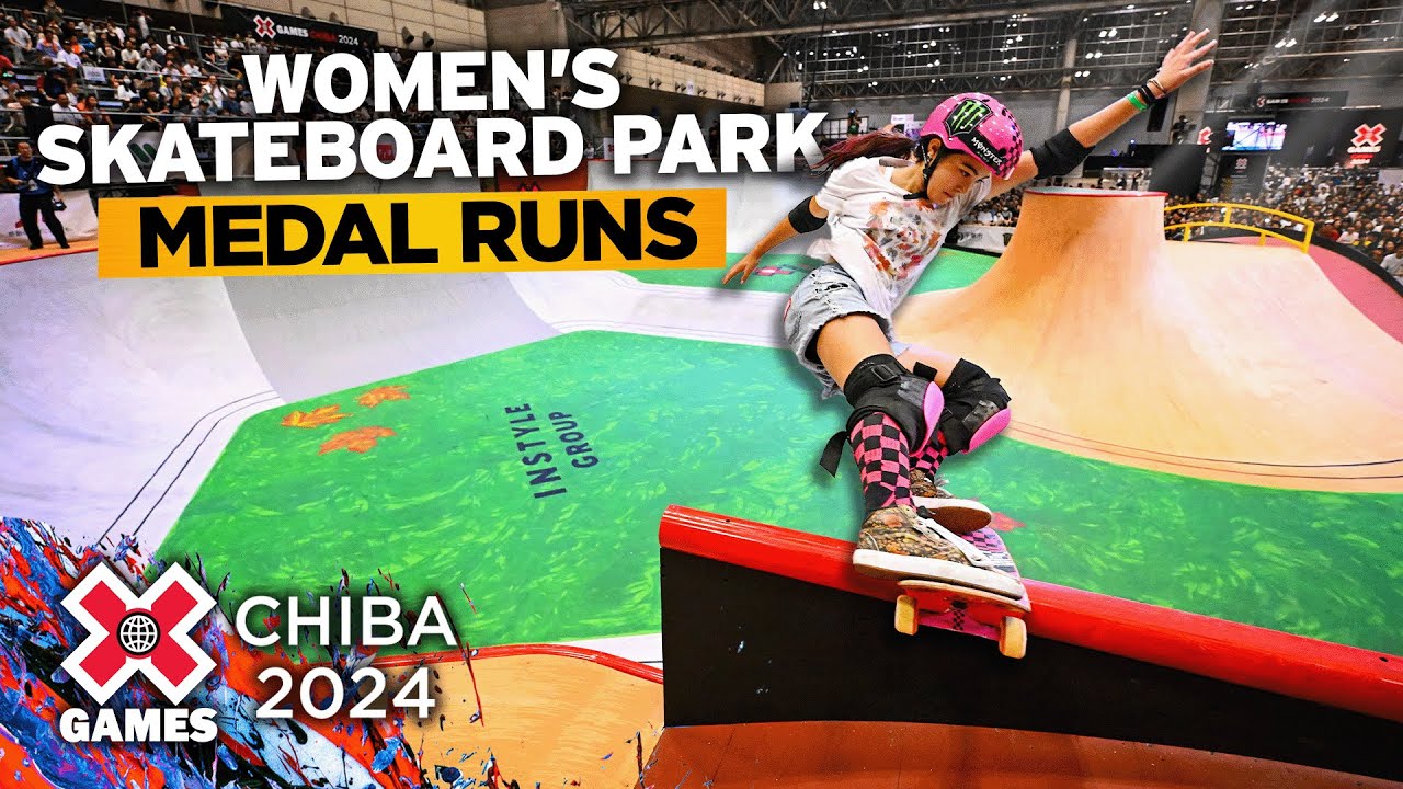 Women’s Skateboard Park: Top 3 Runs | X Games Chiba 2024