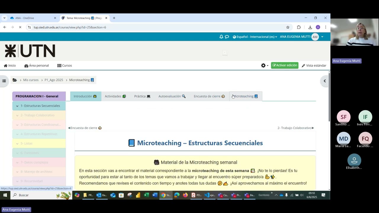 PROGRAMACI&Oacute;N 1 - ENCUENTRO 1 - TUP A DISTANCIA (AGOSTO 2025)
