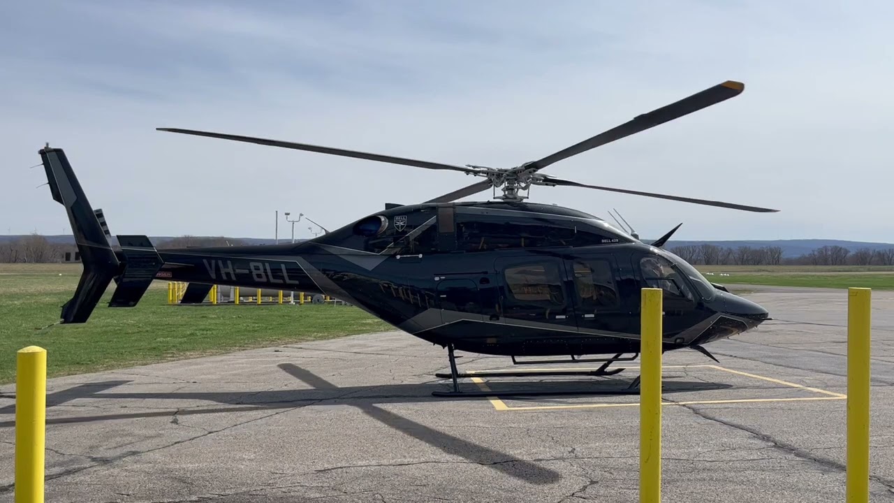 Bell 429 GlobalRanger VH-8LL startup/take off Forty Fort Airport