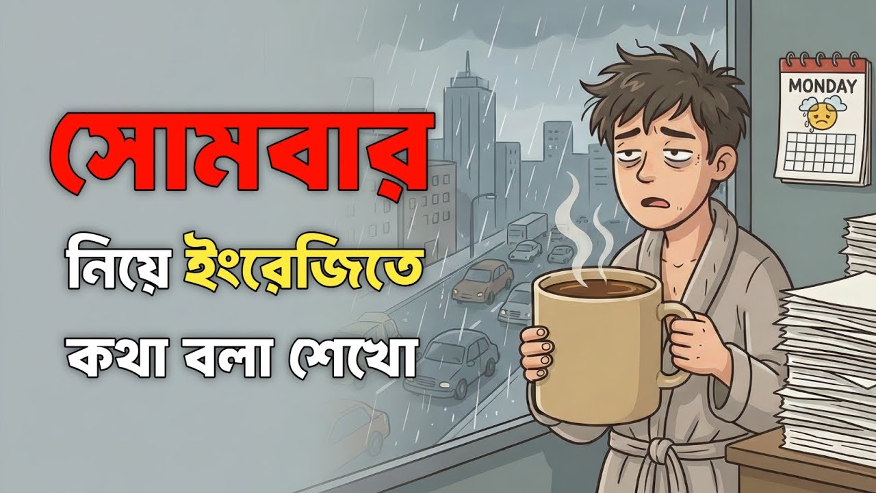 সোমবার নিয়ে ইংরেজিতে কথা বলা শেখো 😱 | Learn Easy English | Dues Bangla Podcast
