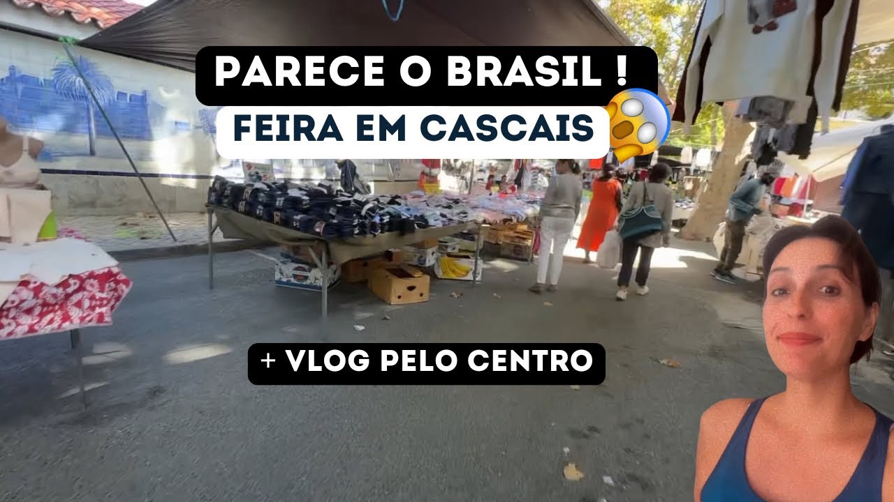 VLOG PELA FEIRA DO MERCADO DA VILA + CENTRO DE CASCAIS 