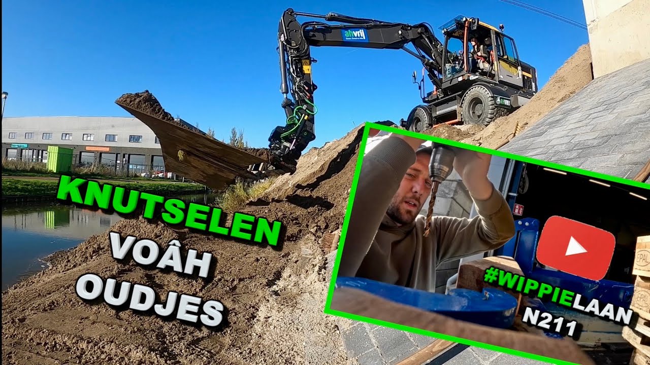 ⚒️🪚KNUTSELEN VOÂH OUDJES EN 👉🏻👌🏻DE WIPPIELAAN #105 #steelwrist #volvoew160e #excavator