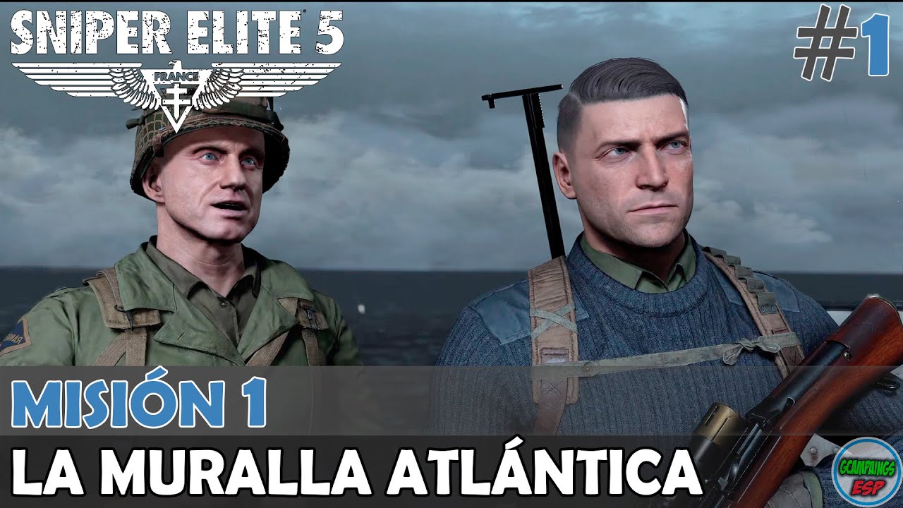 Campaña Sniper Elite 5 | Mision 1 | La Muralla Atlántica | En Español Sin Comentarios 2k 60fps