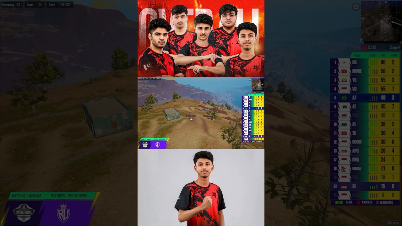 1v3 by 4T-T24 OP on TS-Team Secret 💀🔥🔥 #pubg #pubgmobile #pubgshorts #4t #t24op #ts #teamsecert