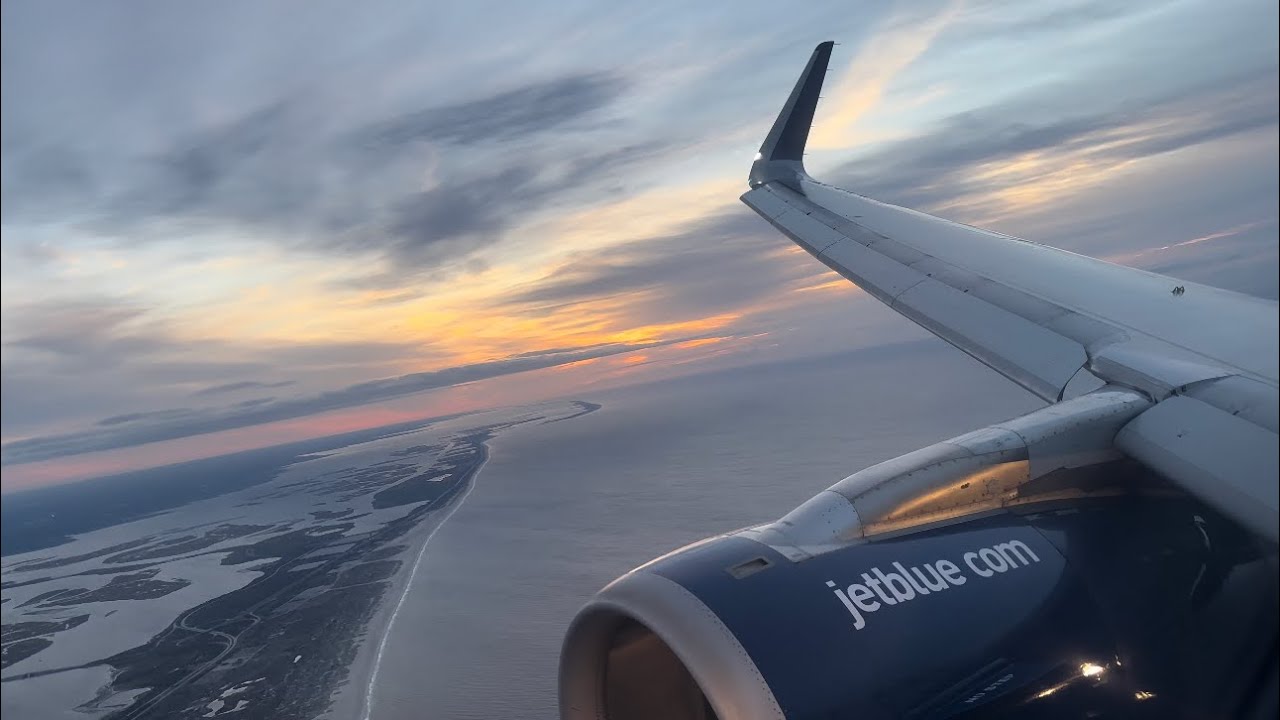 JetBlue Airbus A320 Morning Landing New York John F. Kennedy Intl. (KJFK)