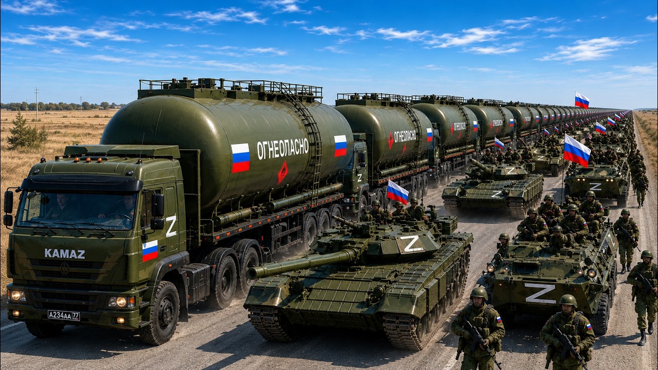 Today, August 23, 2026, a U S  airstrike destroyed a Russian fuel supply convoy - ARMA 3