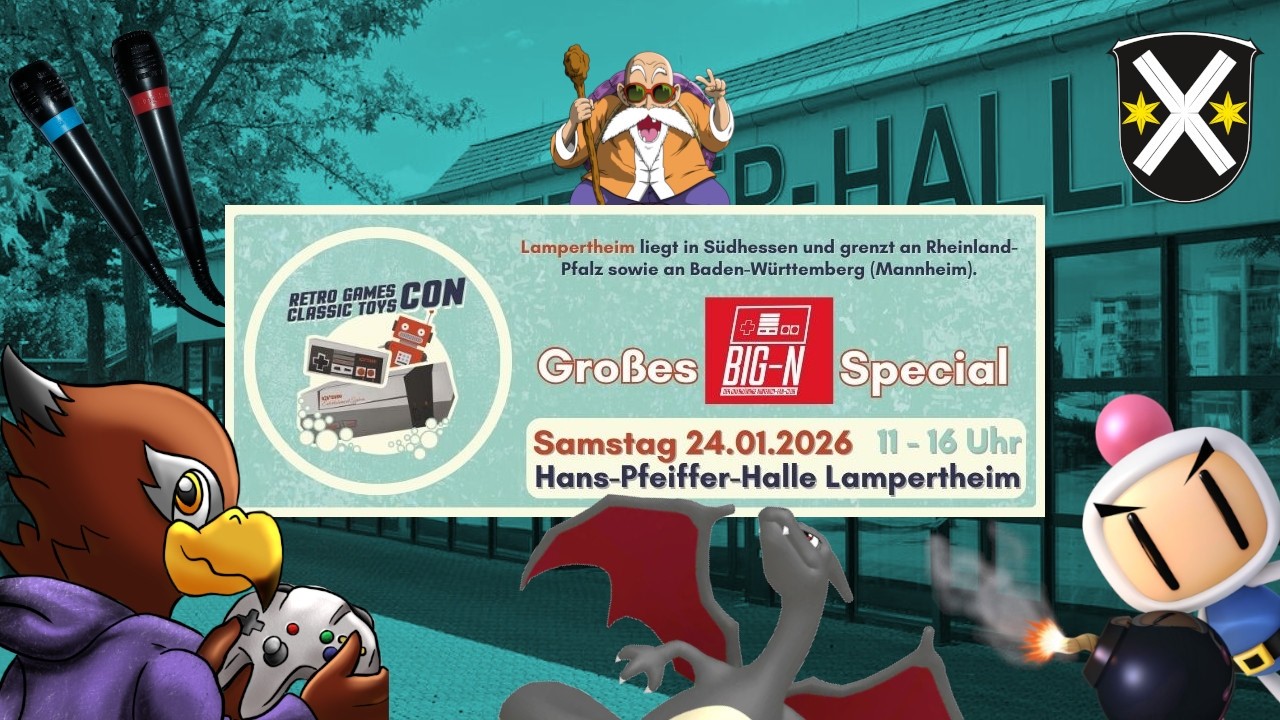 RetroGamesCon Lampertheim 2026 - Impressionen + Ausbeute
