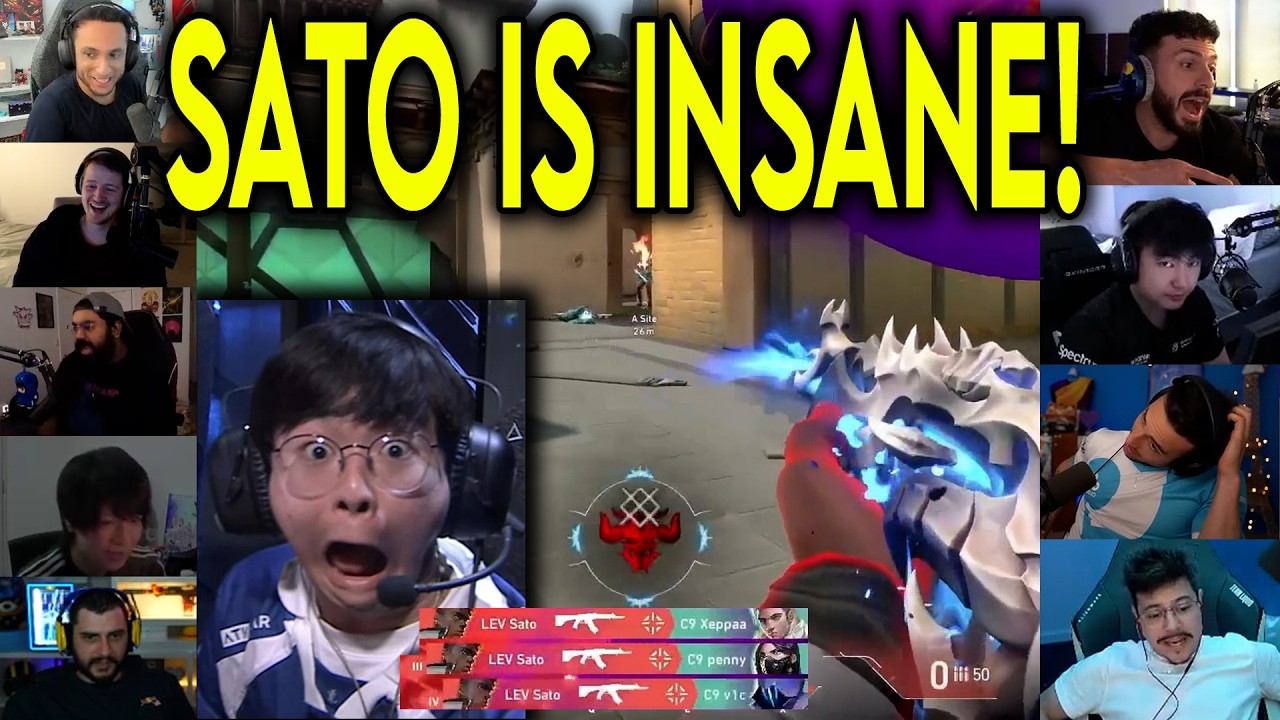 Valorant Streamers React To LEV Sato UNREAL 4k Against C9 In VCT
