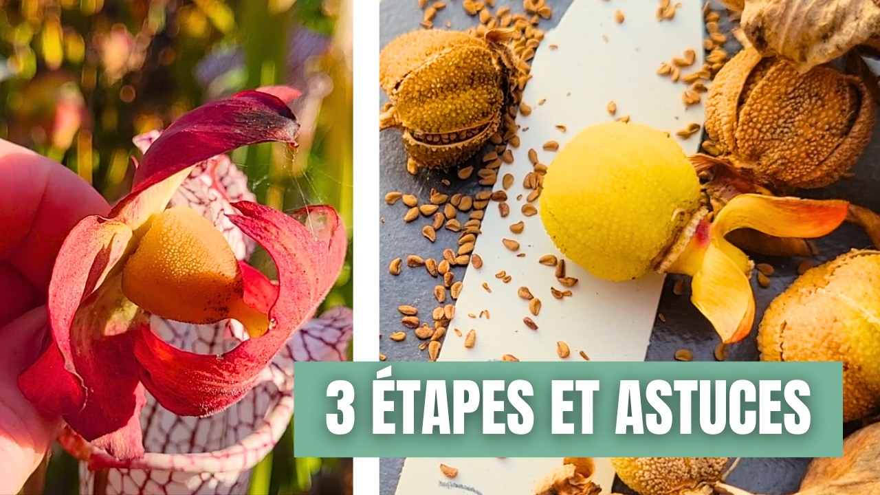 Plantes carnivores : Comment Récolter vos Graines à l’automne (étapes & astuces)