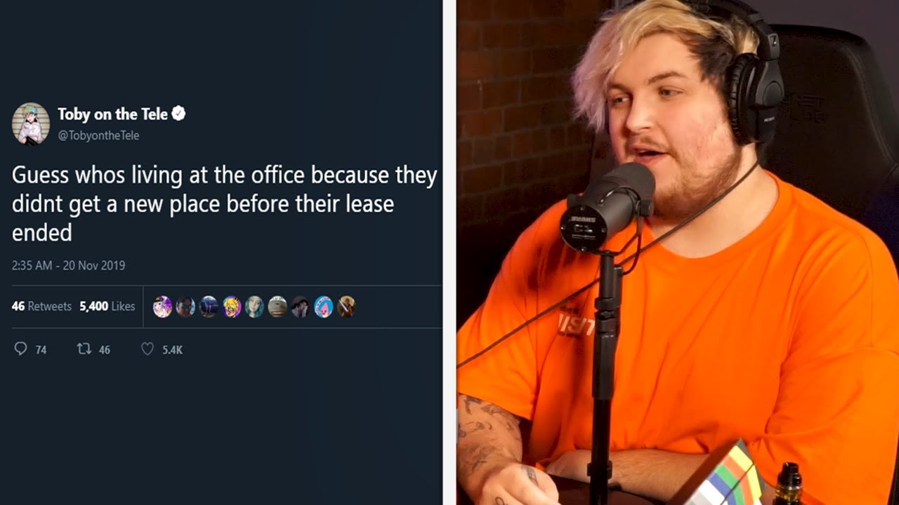 TobyOnTheTele is Homeless...