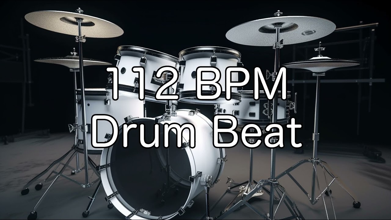112 BPM Rock Drum Beat for Musical Practise