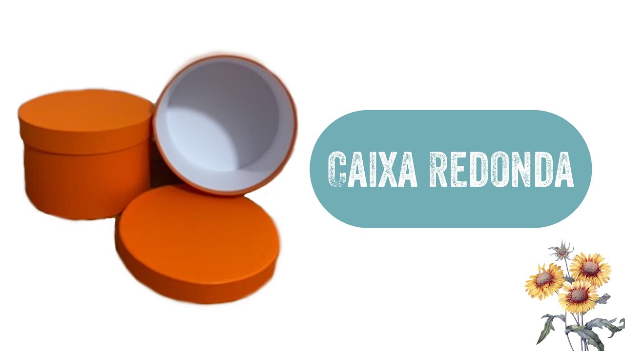Como fazer caixa redonda / técnica super fácil e rápida /sem fita e sem muito esforço