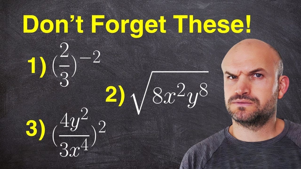 Exponent Rules You Forgot (and some you never learned)