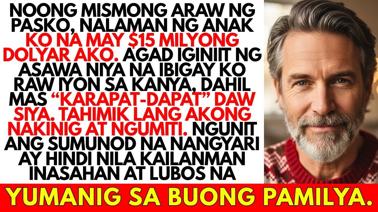 “Sa Pasko, Natuklasan ng Anak Ko na May ₱900M Ako, At Ipinilit ng Asawa Niya