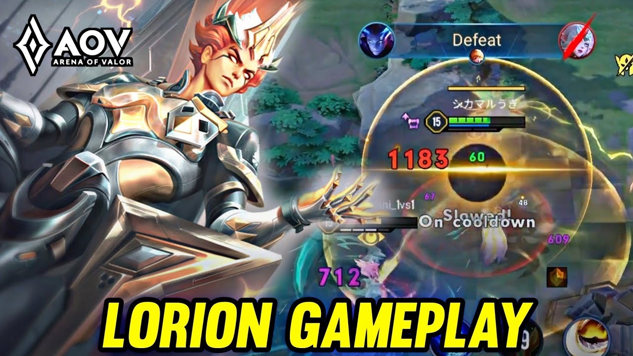AOV : LORION GAMEPLAY | IN MID LANE - ARENA OF VALOR LIENQUANMOBILE ROV