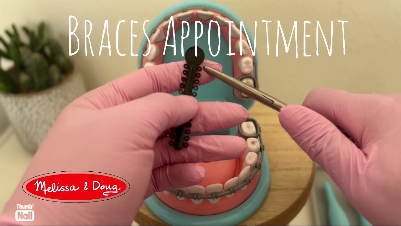 ASMR | Ortho Check up Appointment (whispered) Melissa and Doug Dentist Kit