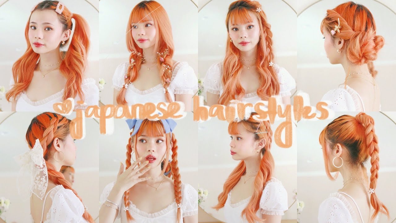 8 more cute & easy hairstyles from japanese fashion magazines 💛🍊